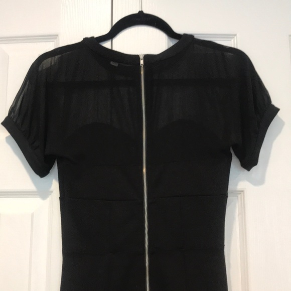 Robbi and Nikki Black Sheer Mini Black Dress XS - Picture 6 of 6